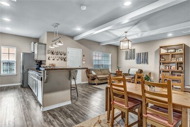 Dining area off of kitchen and living room