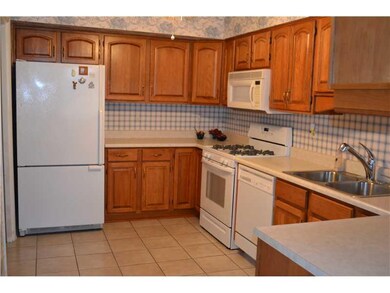 Kitchen. The kitchen has beautiful oak cabinets an
