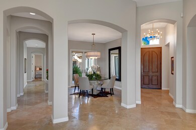 DINING ROOM AND ENTRY HALL WITH ARCHITEC