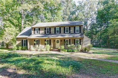 Great view of the large, level front and side yard