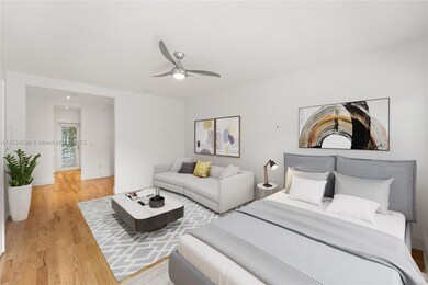 studio apt connected by french doors  pic staged