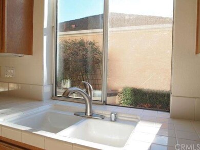 View from kitchen to the backyard.