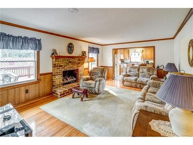 View of family room towards kitchen