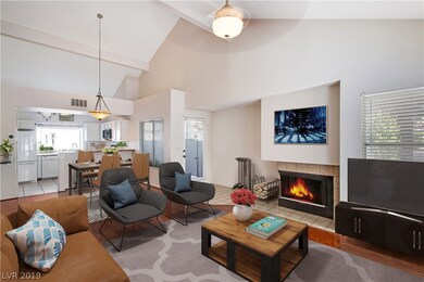 Spacious Great room with wood burning fireplace, v