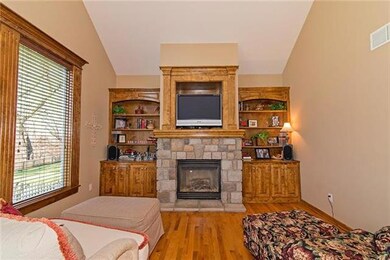 This hearth room is a bonus space off of the kitch