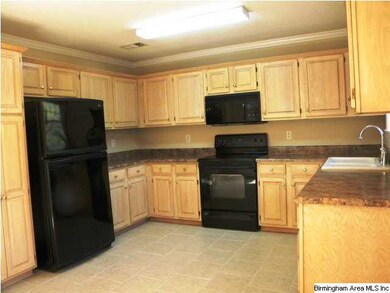 New Kitchen! Cabinets are new.  Black appliances a
