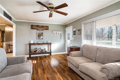 Living room and entry way