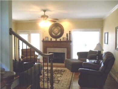 view of greatroom from large foyer area -- beautif