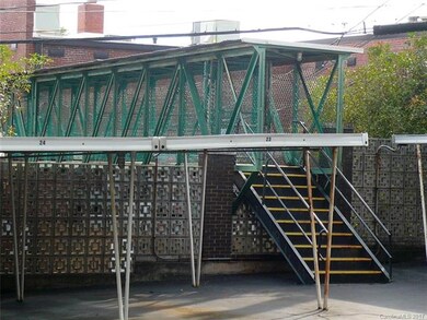 Private covered bridge to shopping center