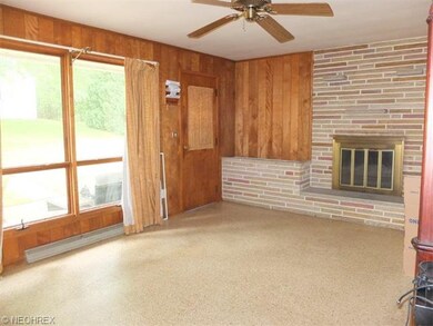 Family room with fireplace.