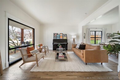 Huge picture windows brings in soft natural light