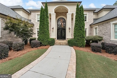 Ten foot iron doors provide great curb appeal