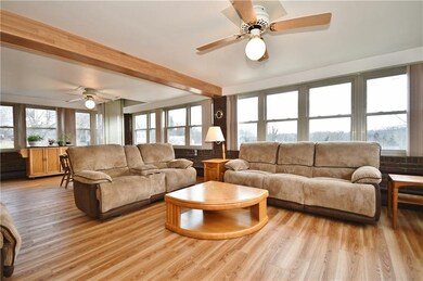 Surrounded by windows and a great place to hang wi