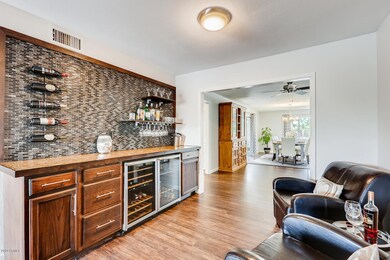 Bar area w/Wine and Beer Refrigerators