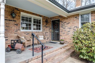 Covered entry from attached two-car garage. Perfec