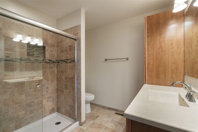 Master bathroom with 5ft ceramic tiled shower!