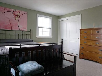 The first bedroom features a...
