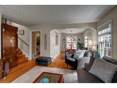 The French doors in the dining room lead to the sc