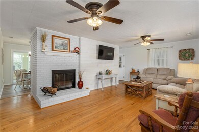 Fireplace in living room