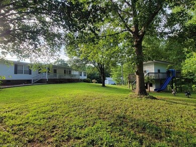 home sits back off the road