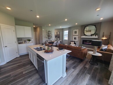 Ellsworth view towards Family Room. Image is of model, colors may vary.