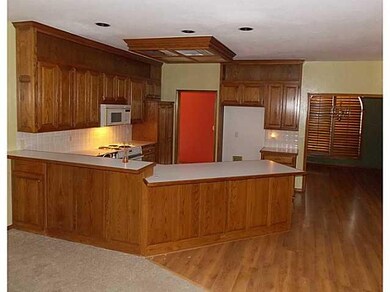 Kitchen. The pantry is just across the hall, (red 