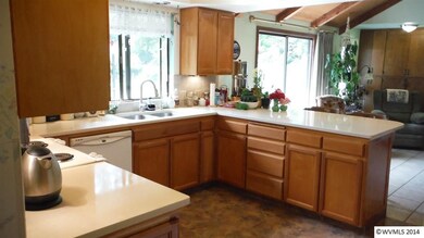 Quartz Countertops with Tile Floors