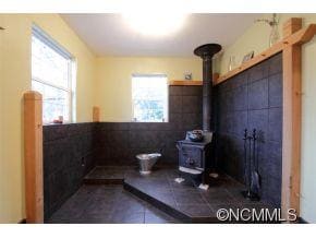 Wood stove  off living rm