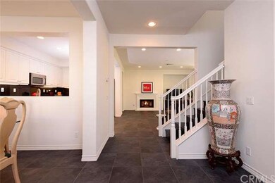 Slate floors throughout the lower level make clean