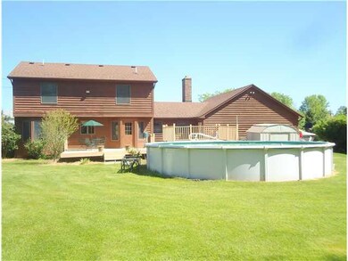Exterior Back View of the backyard Pool & Deck