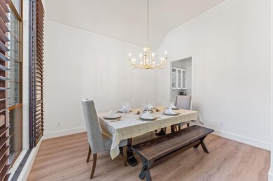Formal Dining Room to the left with high ceilings