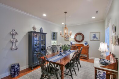 The spacious formal dining room has plenty of wall space for all of your furniture. The dining room is accessed from the kitchen through the butler's pantry. 