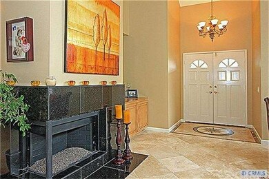 Living room fireplace