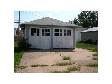 Garage is two car spaces and in good, sturdy condi