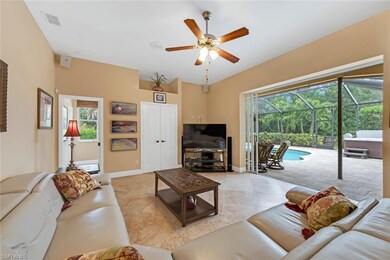 Large Family Room with pocket sliders out to the p