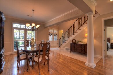 Dining Room Features Beautiful Hardwood,  Smooth C
