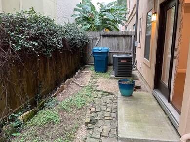 Fenced side yard