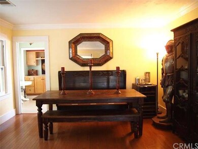 Living room, view of door to kitchen