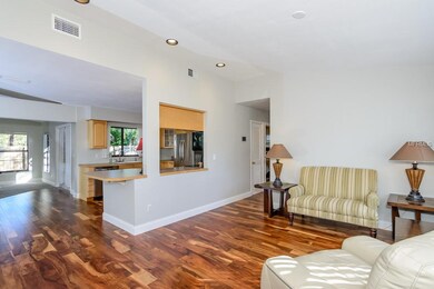 View of kitchen from the living room
