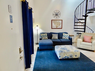 Living room with LVP flooring
