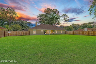 Backyard at Sunset