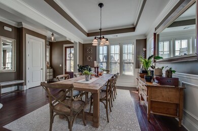 This beautiful dining room is perfect for entertaining.