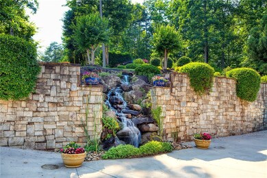 Waterfall in the courtyard