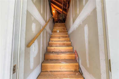 stairwell to attic