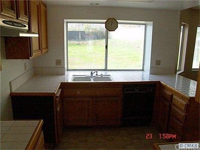 Kitchen view to backyard