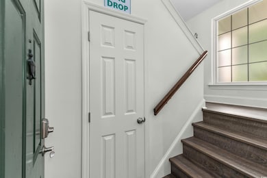Staircase with storage closet