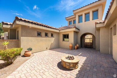 View of patio / terrace featuring a fire pit