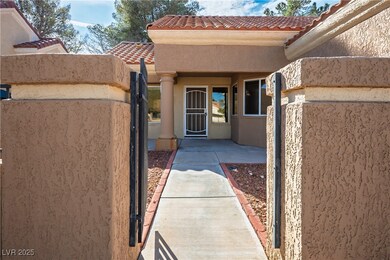 Enter the home through a gated courtyard