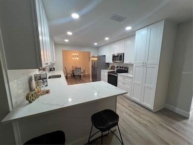 Kitchen view from 2nd Living Rm