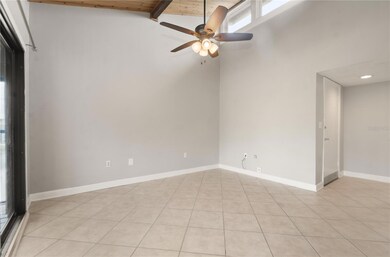 living area with transom windows